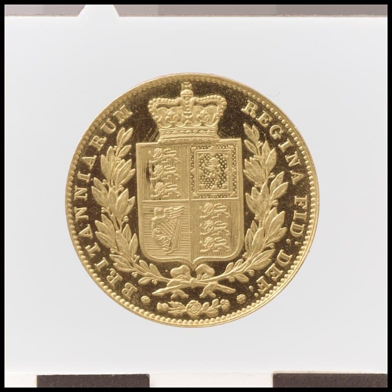 Expertise de pièces d’or 3 Souverain en or de la reine Victoria, revers à l’écu couronné